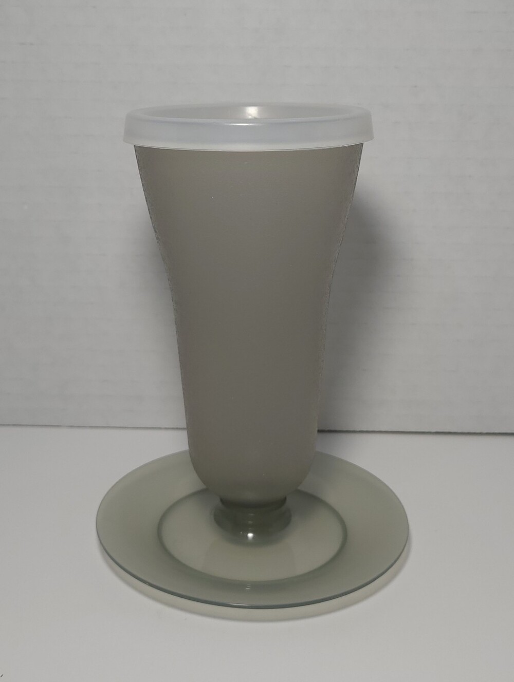 Set of 6 Vintage Tupperware Tall Dessert Parfait Sundae Cups Smoke Gray